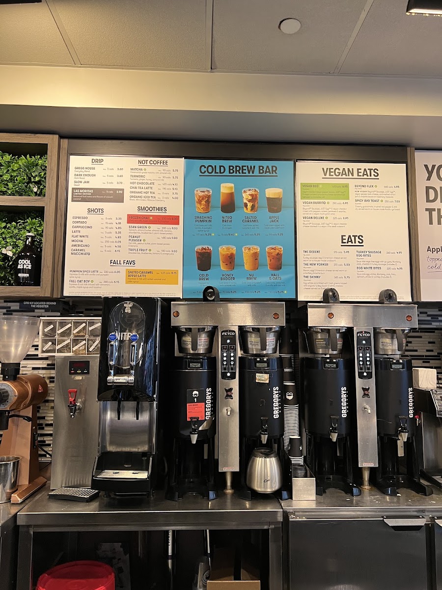 Gregorys Coffee Menu - Image 4